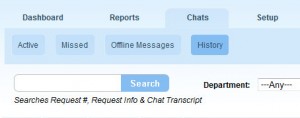 Search Chat Transcripts in Chat History