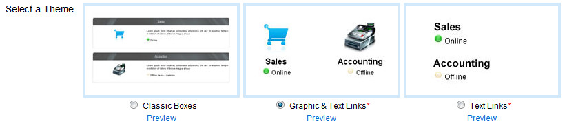 department-selection-options Live Chat Department Selection Page - OCC