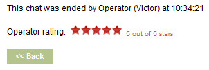 operator-rating-5star Live Chat Operator Rating